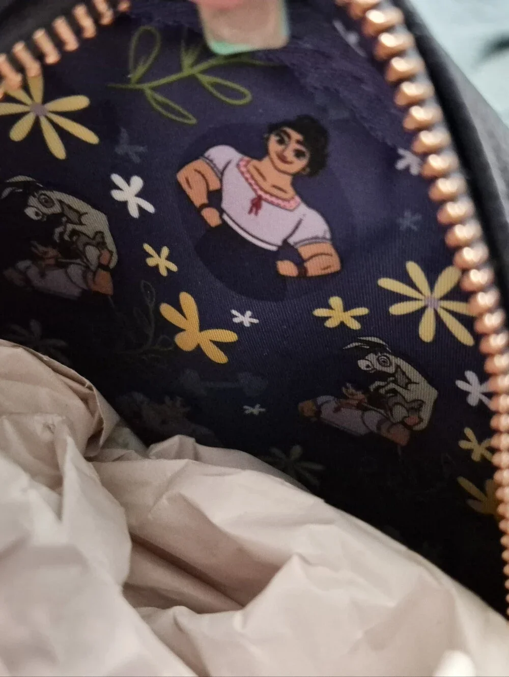 NWT Disney Parks Loungefly Louisa From Encanto Navy Floral Mini Backpack